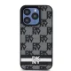 Чехол DKNY для iPhone 15 Pro Max Leather Checkered Mono Pattern, черный