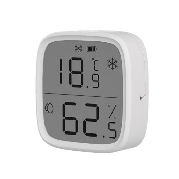 Sonoff Zigbee LCD viedais temperatūras un mitruma sensors, balts
