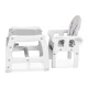 Стульчик для кормления 5-в-1 Ricokids 7090 Sinco, серый