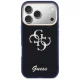 Guess IML 4G Script Metal vāciņš iPhone 17 Pro telefonam, zils