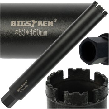 Алмазная коронка Bigstren 27082 63x450 мм для бетона и камня 1.1/4 UNC