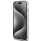 Чехол Guess для iPhone 15 Plus IML 4G Gold Stripe, коричневый