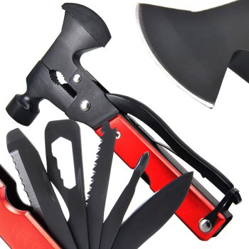 17-in-1 Multitool with Axe and Hammer, Survival Gear for Camping & DIY