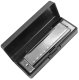 Compact Metal Harmonica for Beginners, Black-Silver
