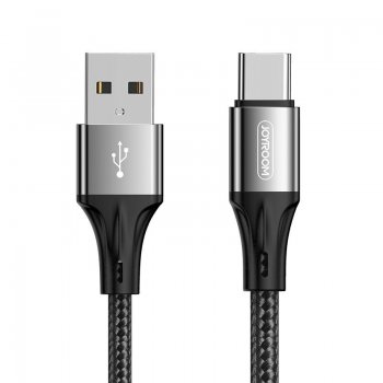 Joyroom USB to USB Type C Data Charging Cable 3A / 1,5m, Black | Lādētājvads Datu Pārraides Kabelis