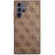 Samsung Galaxy S23 Ultra (SM-S918) Guess 4G Metal Gold Logo Case Cover (GUHCS23LG4GFBR), Brown | Чехол Кейс...