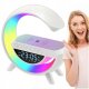 BT3401 Bluetooth Speaker Alarm Clock LED RGB Lamp Wireless Charger