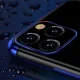 Прозрачный чехол для iPhone 13 mini Clear Color 0.3mm с синей рамкой