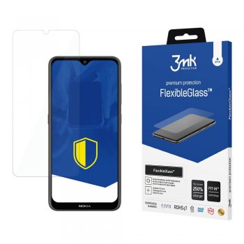 Nokia 6.2 Pretmikrobu Hibrīda Lokāms Aizsargstikls uz Visu Ekrānu | 3MK Flexible Glass Tempered Screen Protector