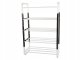 5-Tier Shoe Rack, White/Black