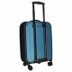 Saliekams ceļojumu koferis ar riteņiem, 45 l, 57x37x23 cm, zils