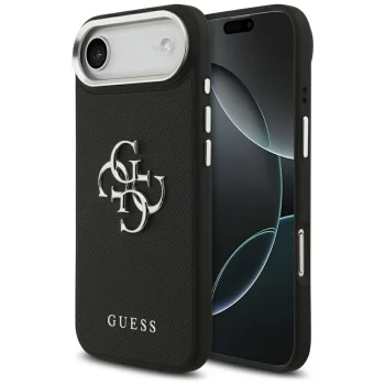 Чехол Guess Grained Big 4G Classic Logo для iPhone 17 Air, черный