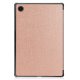 Samsung Galaxy Tab A8 10.5 (2021) (2022) (SM-X200/X205) Trifold Stand PU Leather Hard Protective Cover Case, Rose Gold...