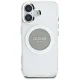 Чехол Guess IML Metal Colored Circle Classic Logo MagSafe для iPhone 16, серый