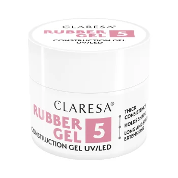 Claresa Rubber Gel 5 modelēšanas želeja nagiem 90g