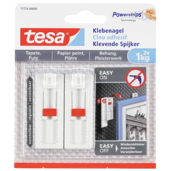 Регулируемый клейкий гвоздь Tesa 77774 для обоев и штукатурки, 1 кг, 2...
