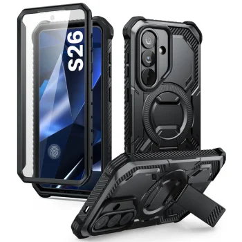 Supcase ArmorBox Mag vāciņš Samsung Galaxy S26 ar MagSafe, melns
