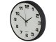 Dekoratīvais Apaļas Sienas Pulkstenis 30 cm, Melns | Wall Silent Round Clock
