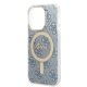 Apple iPhone 14 Pro Max 6.7\" Guess 4G Print MagSafe Case Cover (GUBPP14XH4EACSB) + Charger, Blue | Telefona Maciņš...