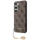 Чехол Guess для Samsung Galaxy S23 4G Charms Collection, коричневый