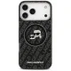 Karl Lagerfeld IML Glitter Karl & Choupette MagSafe vāciņš iPhone 17 Pro Max, Melns