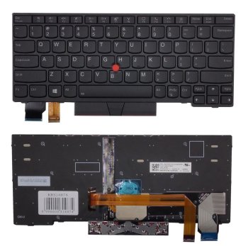 LENOVO Thinkpad X13 tastatūra ar apgaismojumu un Trackpoint