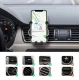 Ugreen gravitācijas tipa auto tālruņa turētājs ventilācijas restei melns