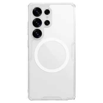 Nillkin Nature Pro Magnetic vāciņš priekš Samsung Galaxy S25 Ultra, caurspīdīgs