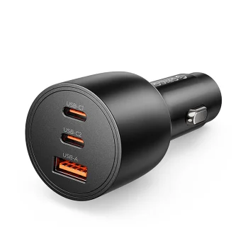 Автомобильное зарядное устройство Orico PowerLink 165W USB-A + 2x USB-C, Черный