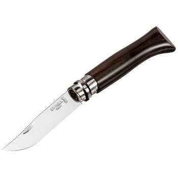 Opinel No. 08 Pocket Knife, Ebony Wood, Gift Box