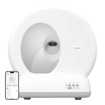 Viedā pašattīrošā kaķu tualete UBPet C10 Pro ar kameru
