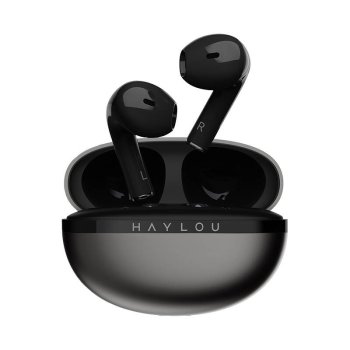 TWS Haylou X1 2023 ENC Bezvadu TWS Austiņas Ausis ar Uzlādes Kasti, Melns | Wireless Bluetooth Earphones Earbuds