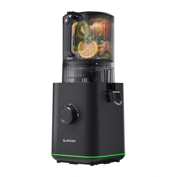 Lēnās spiešanas sulu spiede AMZCHEF CE-ZM1919 600 W 2500 ml, melna
