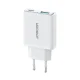 Joyroom JR-TCF14 20W USB-A USB-C īpaši plāns lādētājs - balts