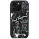 Karl Lagerfeld Grained Pattern MagSafe Case for iPhone 16 Pro Max, Black