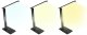 Table Desk Office LED Lamp Light with Weather Station Alarm Clock, Black