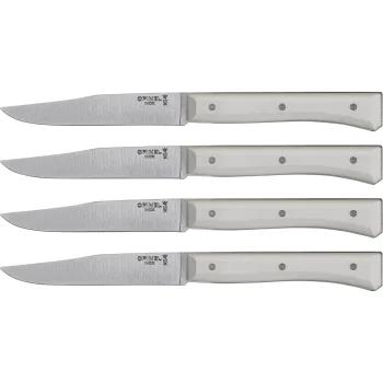 Galda nažu komplekts Opinel Facette 4 gab., 11 cm, balts
