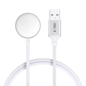 Tech-Protect UltraBoost USB-A induktīvā lādētāja kabelis Apple Watch 1 m – balts