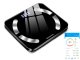 Умные напольные весы с Bluetooth до 180 кг, черные