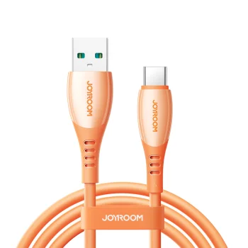Joyroom S-A59 Vibrant Series USB-A - USB-C kabelis 3A 1.2m, oranžs