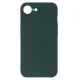 Matt TPU vāciņš priekš iPhone 16e / 17e, meža zaļš