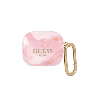 Guess GUA3UNMP AirPods 3 cover pink/pink Marble Collection