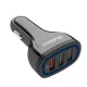 Dudao R7S automašīnas lādētājs 3x USB Quick Charge 3.0 18W, balts