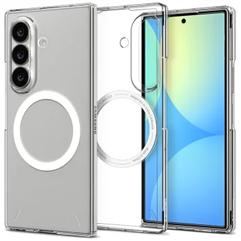 Чехол Spigen AirSkin MagFit для Samsung Galaxy Z Fold 8 Ultra, прозрачный/белый