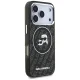Чехол Karl Lagerfeld IML Glitter Karl & Choupette MagSafe для iPhone 17 Pro, черный