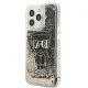 Karl Lagerfeld Liquid Glitter Gatsby vāciņš iPhone 13 Pro Max, Melns