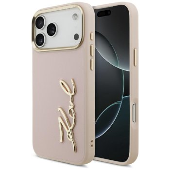 Karl Lagerfeld Karl Script Logo vāciņš iPhone 17 Pro Max — rozā | Phone Case Cover