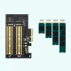 Адаптер расширительной карты Ugreen PCIe 3.0 x4 на SSD M.2 M-Key / M.2 B-Key черный...