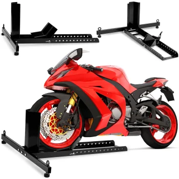 Humberg Motorcycle Front Wheel Stand Chock MT3, Black