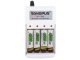 AA (R6) / AAA (R3) / Ni-Mh Ni-Cd Pirkstiņu Akumulatoru Lādētājs + 4x AA Baterijas 4700 mAh | Battery Charger